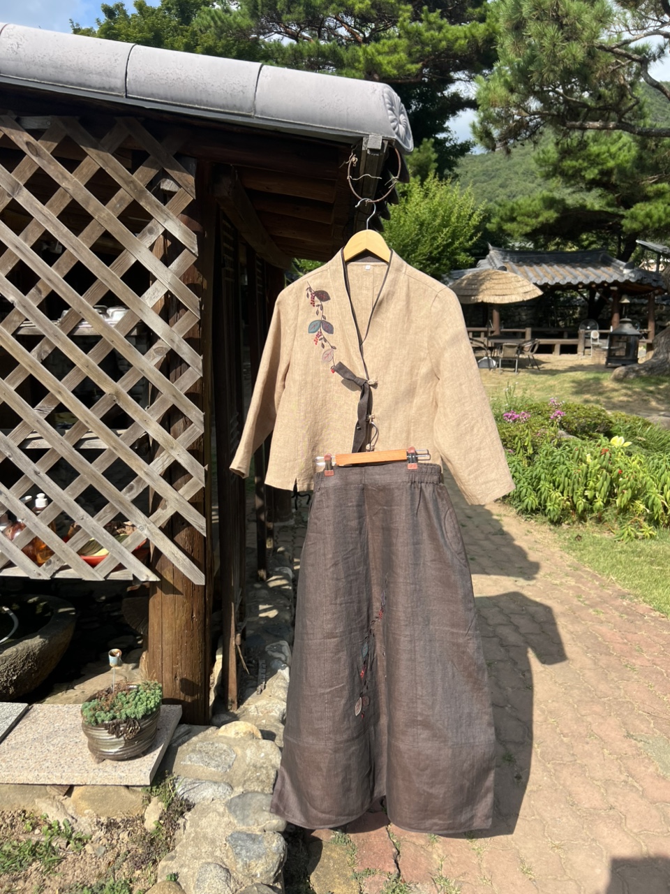 여자 마 잎새 저고리 생활한복 개량한복 - 상세 이미지 5