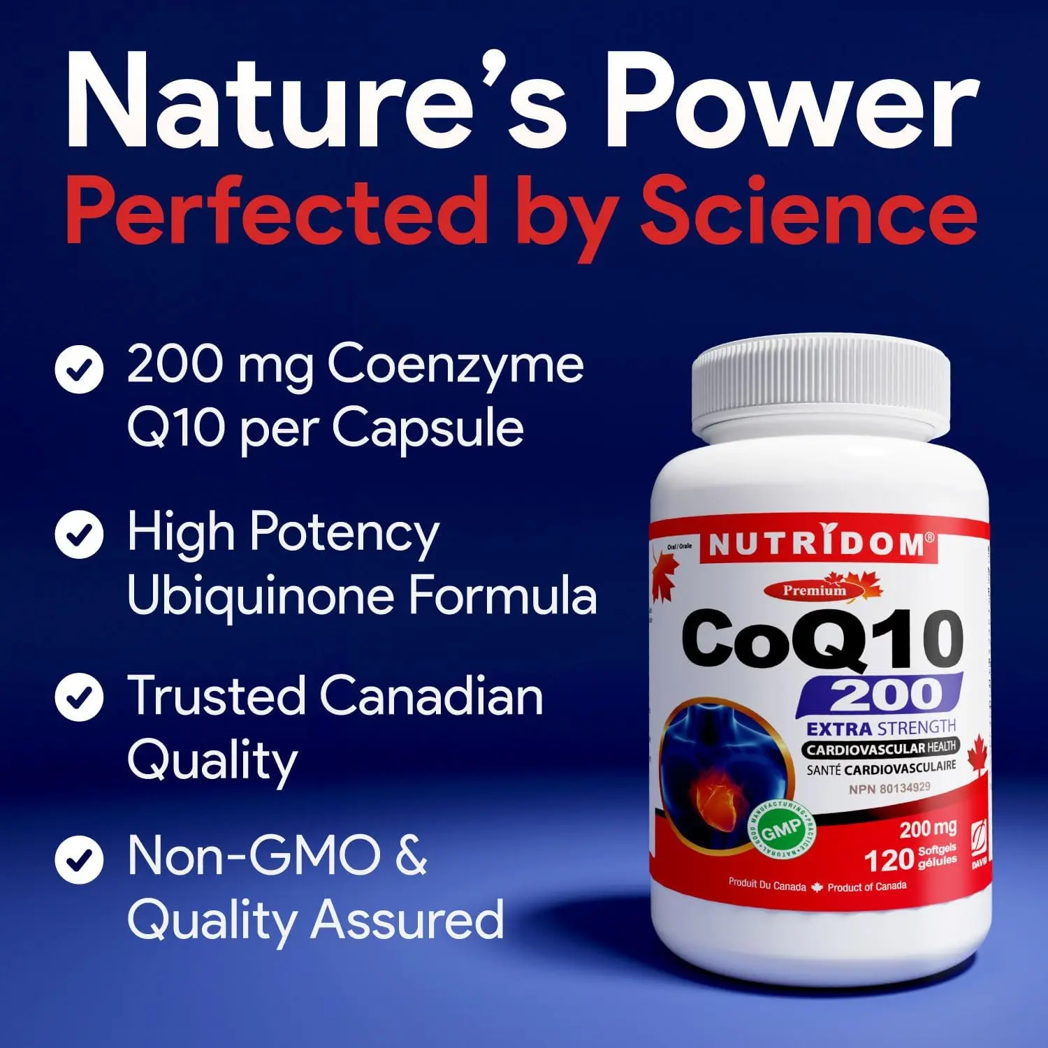 뉴트리돔 코큐텐 코엔자임 COQ10 유비퀴논 고함량 200mg 소프트젤 120캡슐, 1개 - 상세 이미지 4