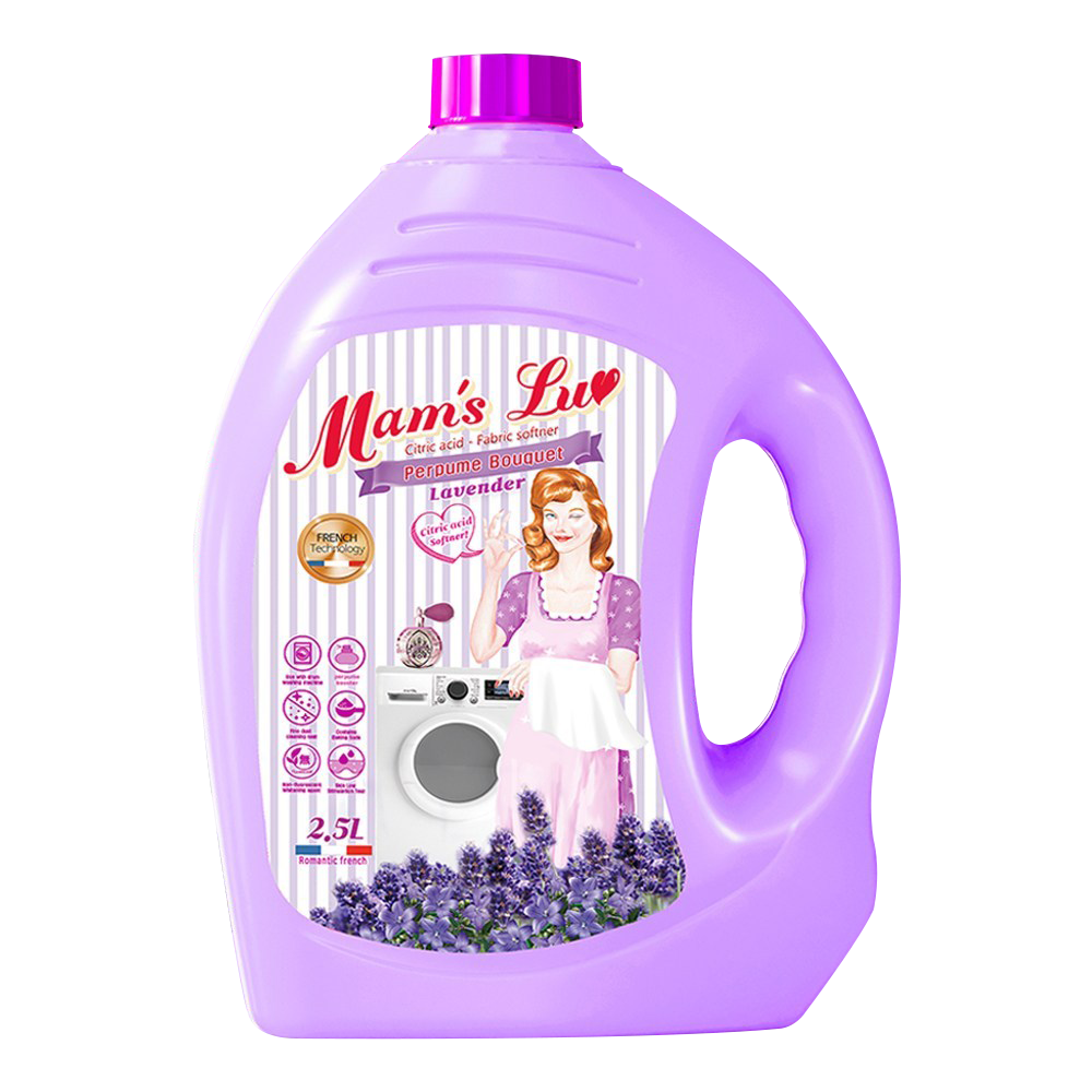 맘스럽 섬유유연제 대용량 섬유린스 퍼퓸부케 라벤더, 2.5L, 1개 - 상품 이미지