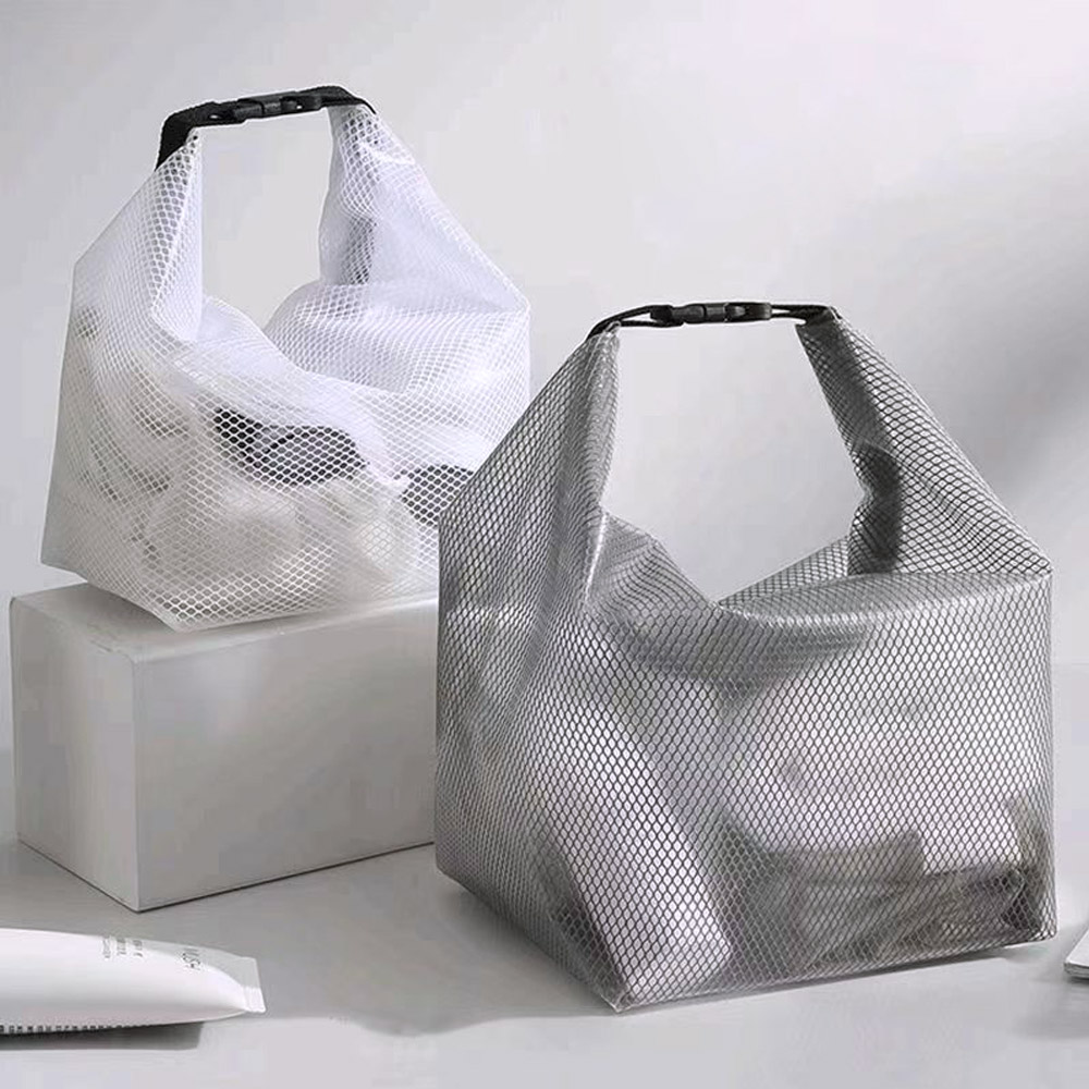 수영 물놀이 가방 드라이백 비치백 버클형 방수 파우치 2.5L, 그레이 - 상세 이미지 5