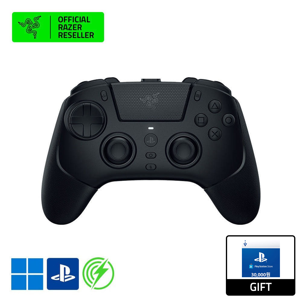 레이저코리아 Raiju V3 Pro 무선 컨트롤러 PS5/PC 호환 블랙 - 상품 이미지