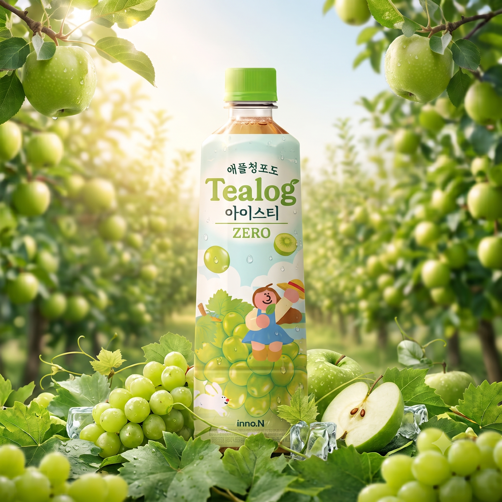 티로그 아이스티 애플청포도, 500ml, 24개 - 상품 이미지
