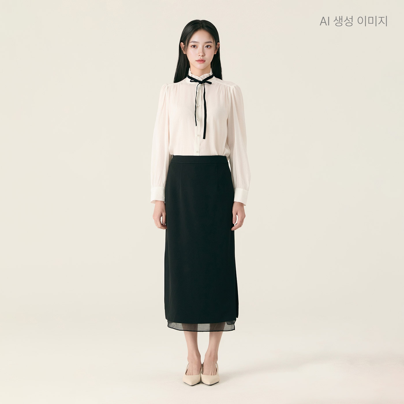 로엠 H라인 롱 스커트 RMWHG23R13 이미지 6