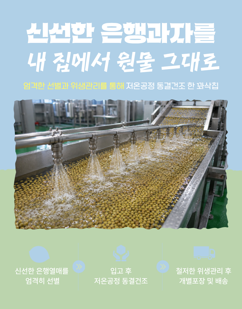 당뇨 저당 간식 은행칩 야채칩 동결건조 은행 과자 혼자먹는 꽈삭칩 20g, 1개 - 상세 이미지 3