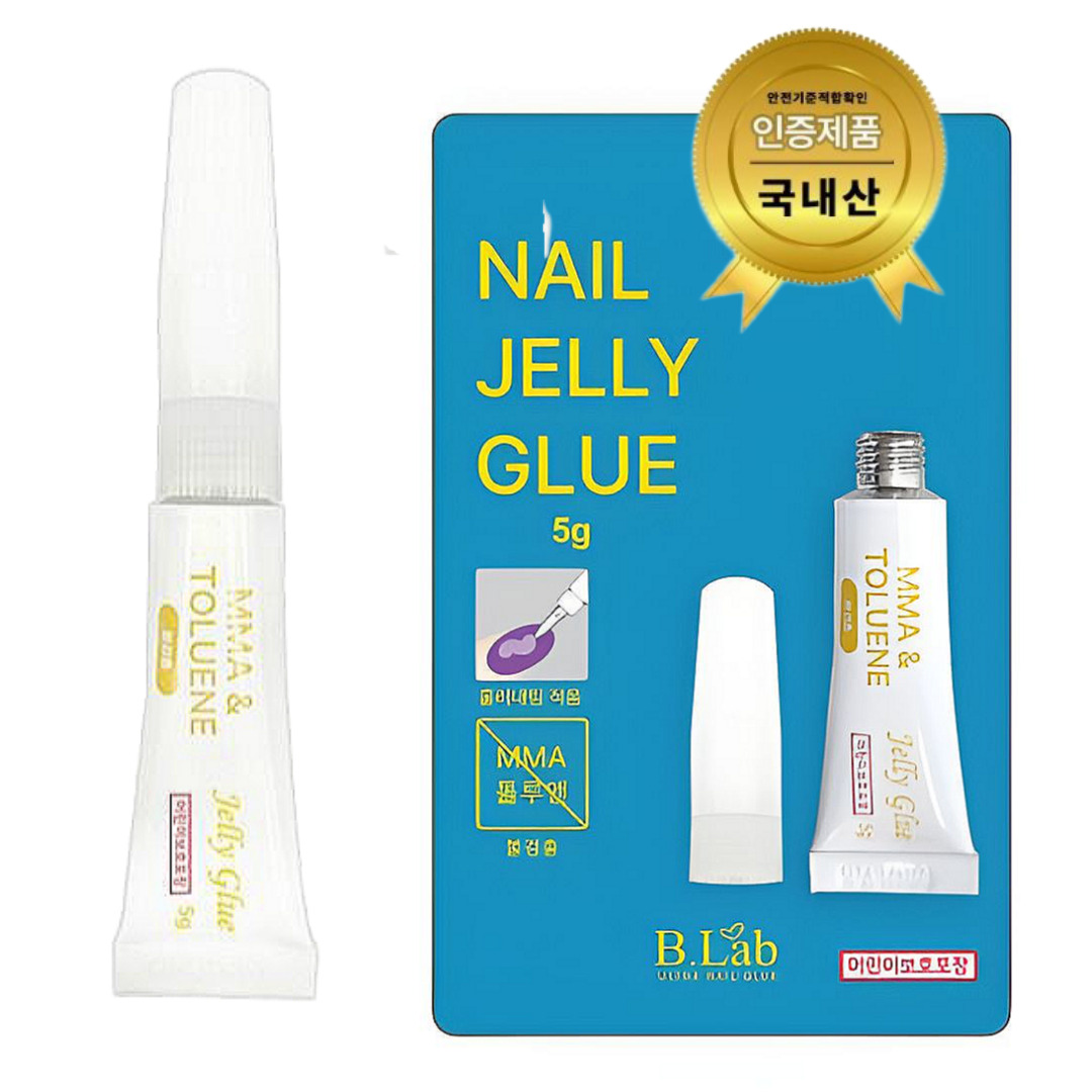 뷰랩 네일 전용 젤리글루 국내산 미용 안전인증 젤 스톤 파츠 전용 글루 - 상품 이미지