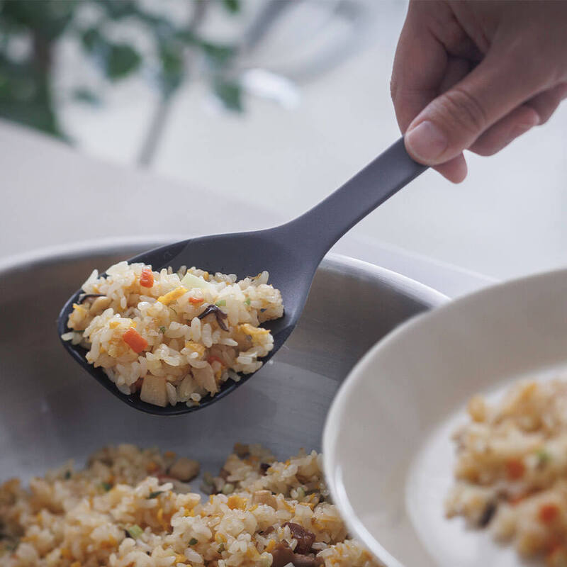일본 마나 실리콘 요리 서빙 스푼 스페츌라 뒤집개 붂음 만능 미니 알뜰 주걱 - 상품 이미지