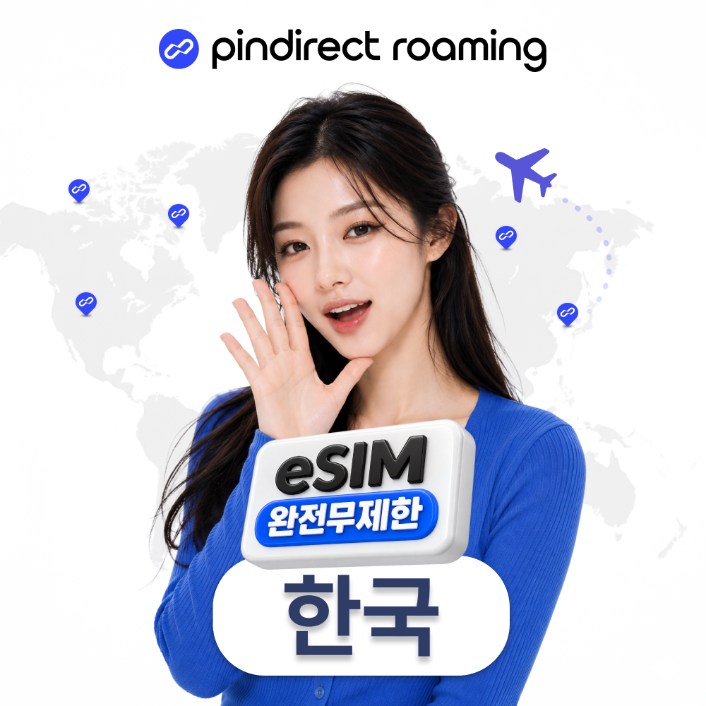 한국 이심 대한민국 eSIM 완전무제한 SKT 5G 데이터 1일 500MB 상품 이미지