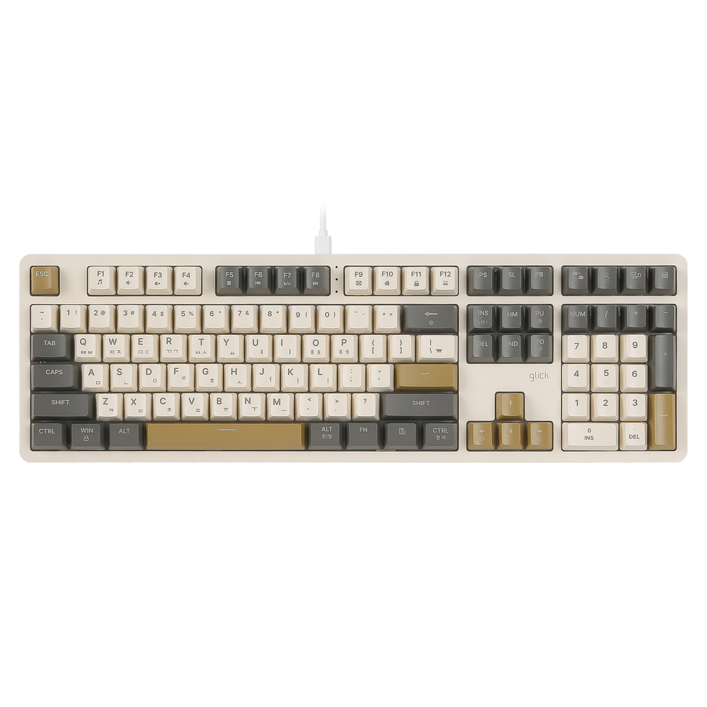 지클릭커 DEEPSEA M DSK108 RGB 무한동시입력 풀윤활 저소음 키보드 페일핑크 이미지 8