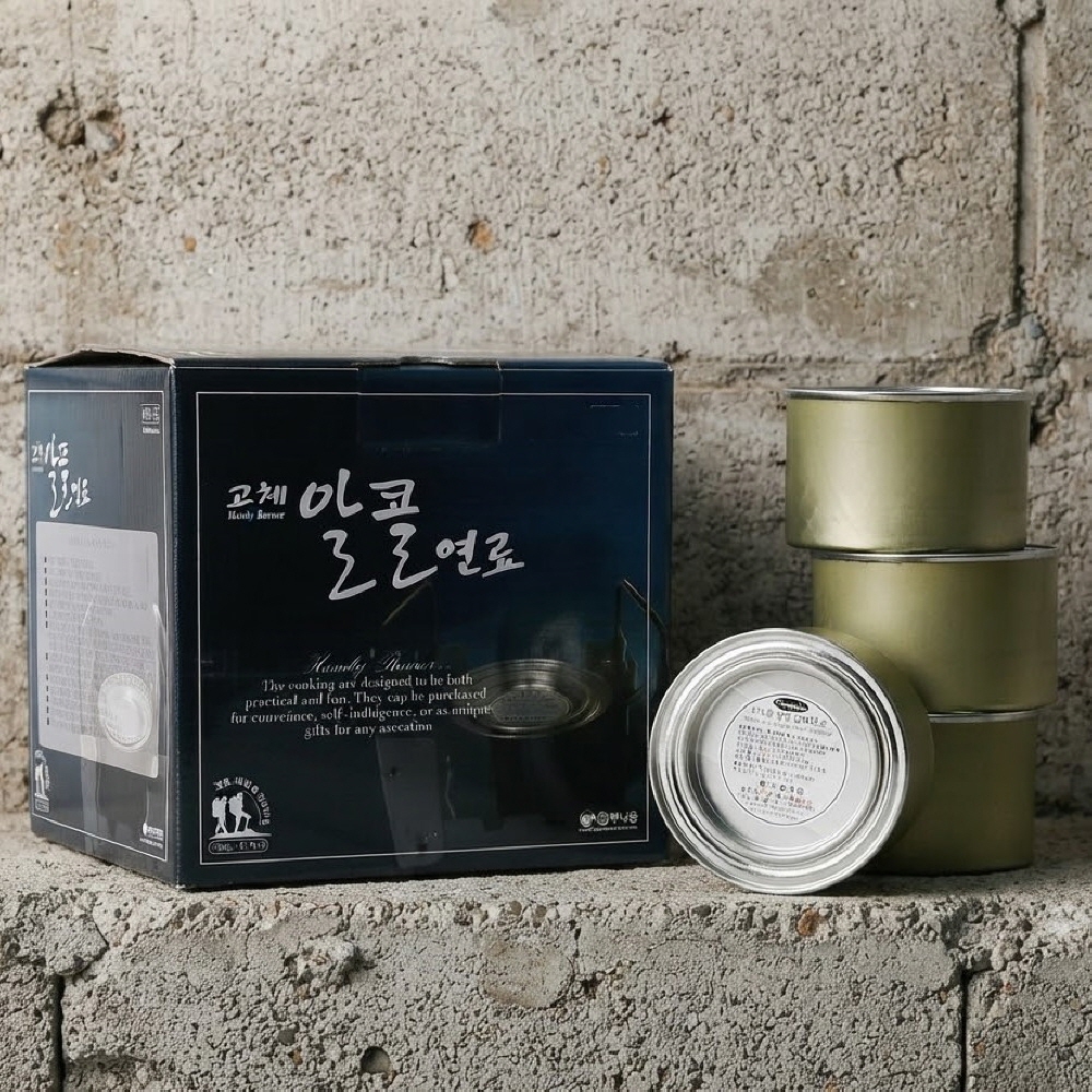 실용적인 국산 고체연료 에탄올 미니화로 고체연료 불쏘시개 250g, 1개 - 상품 이미지