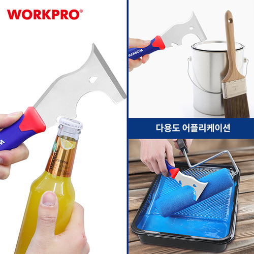 워크프로 다기능 스텐헤라 페인트 퍼티 빠데 바닥 바닥 스크래퍼 WP321016 - 상세 이미지 5