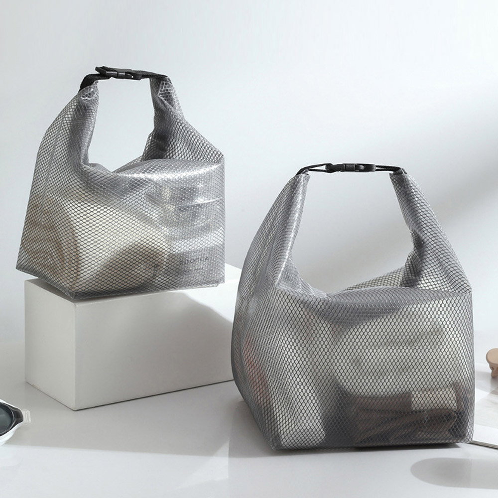 수영 물놀이 가방 드라이백 비치백 버클형 방수 파우치 2.5L, 그레이 - 상세 이미지 2