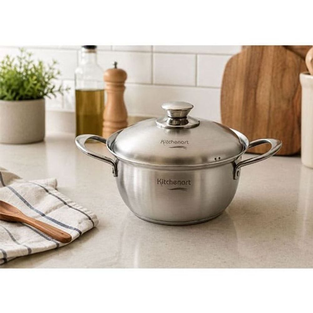 키친아트 인덕션 냄비 라면 찌개 국 요리 양수 냄비 20cm - 상품 이미지