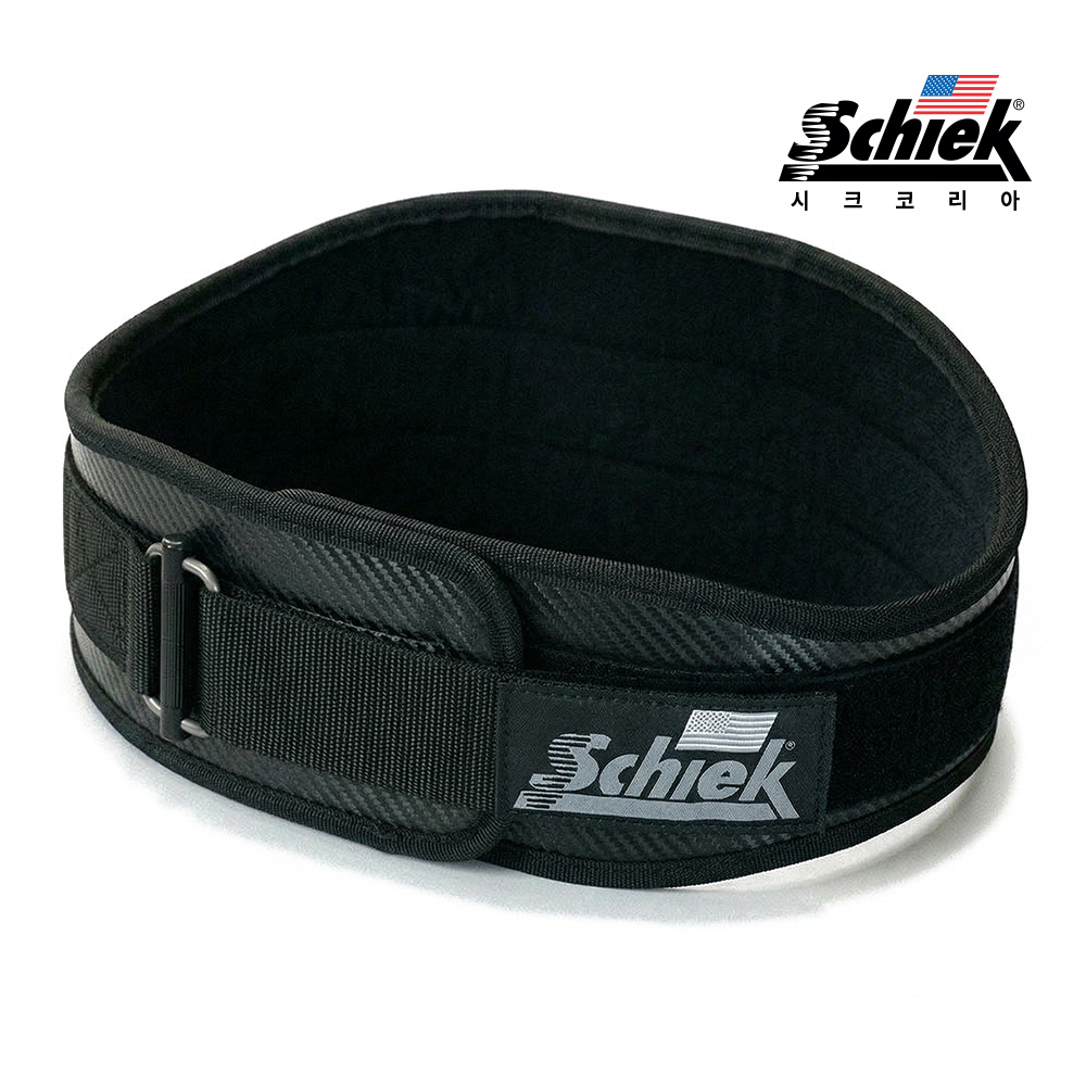 SCHIEK CF3006 블랙 카본 헬스 벨트 리프팅 복압 크로스핏 웨이트 운동 시크 쉬크 - 메인 이미지