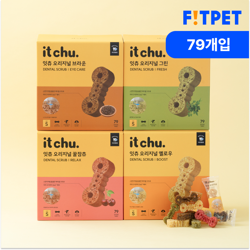 잇츄 오리지널 2+2 (S 10 / M 8) 강아지 양치껌 덴탈껌 대용량 핏펫 개껌