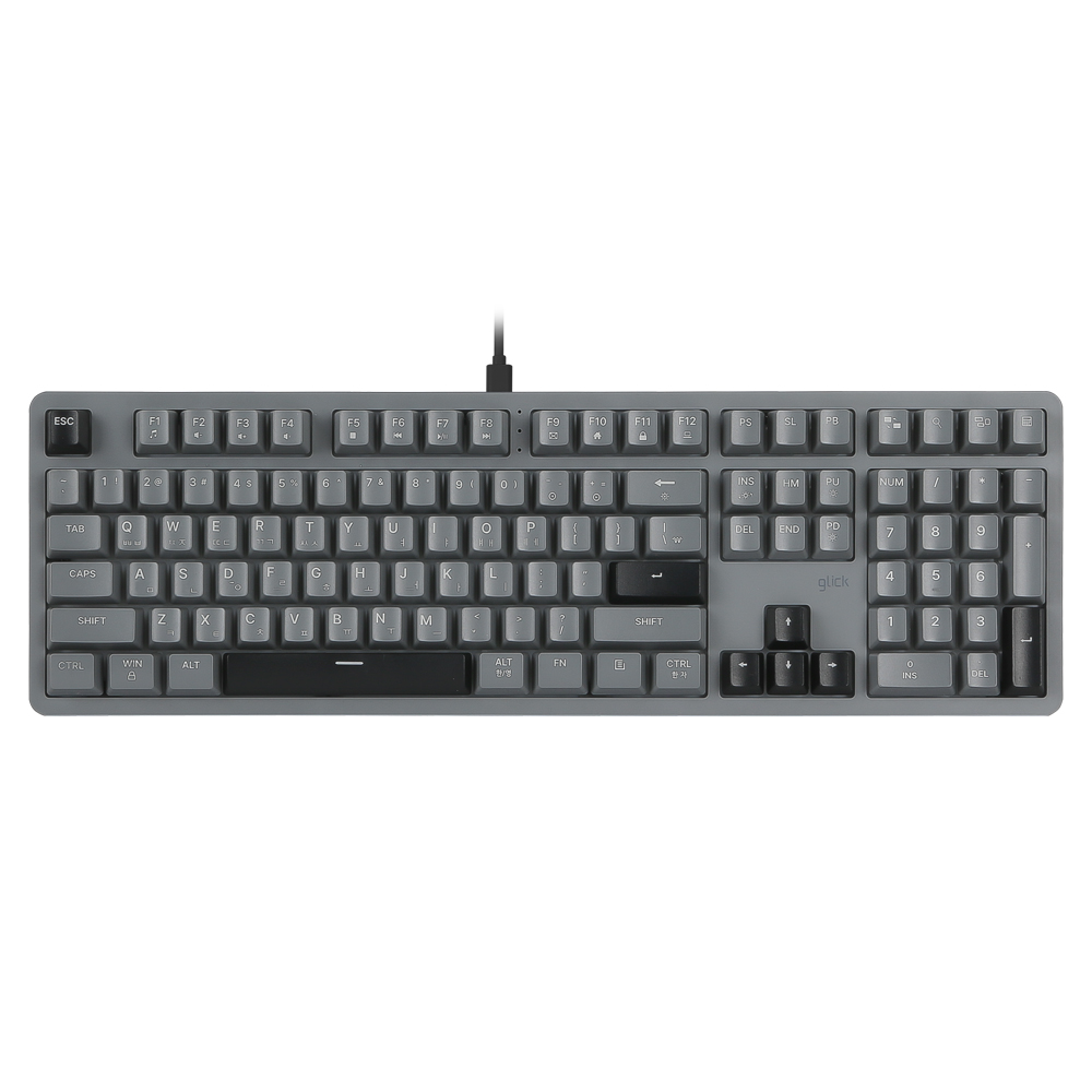지클릭커 DEEPSEA M DSK108 RGB 무한동시입력 풀윤활 저소음 키보드 페일핑크 이미지 7