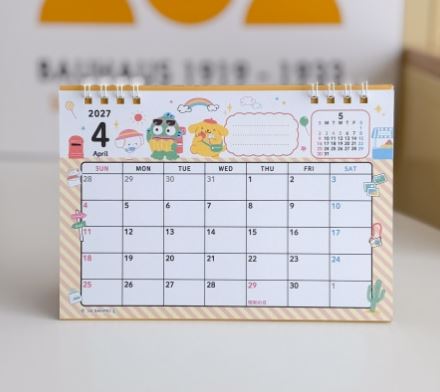 산리오 2027년 탁상 데스크 달력 마멜 - 상품 이미지