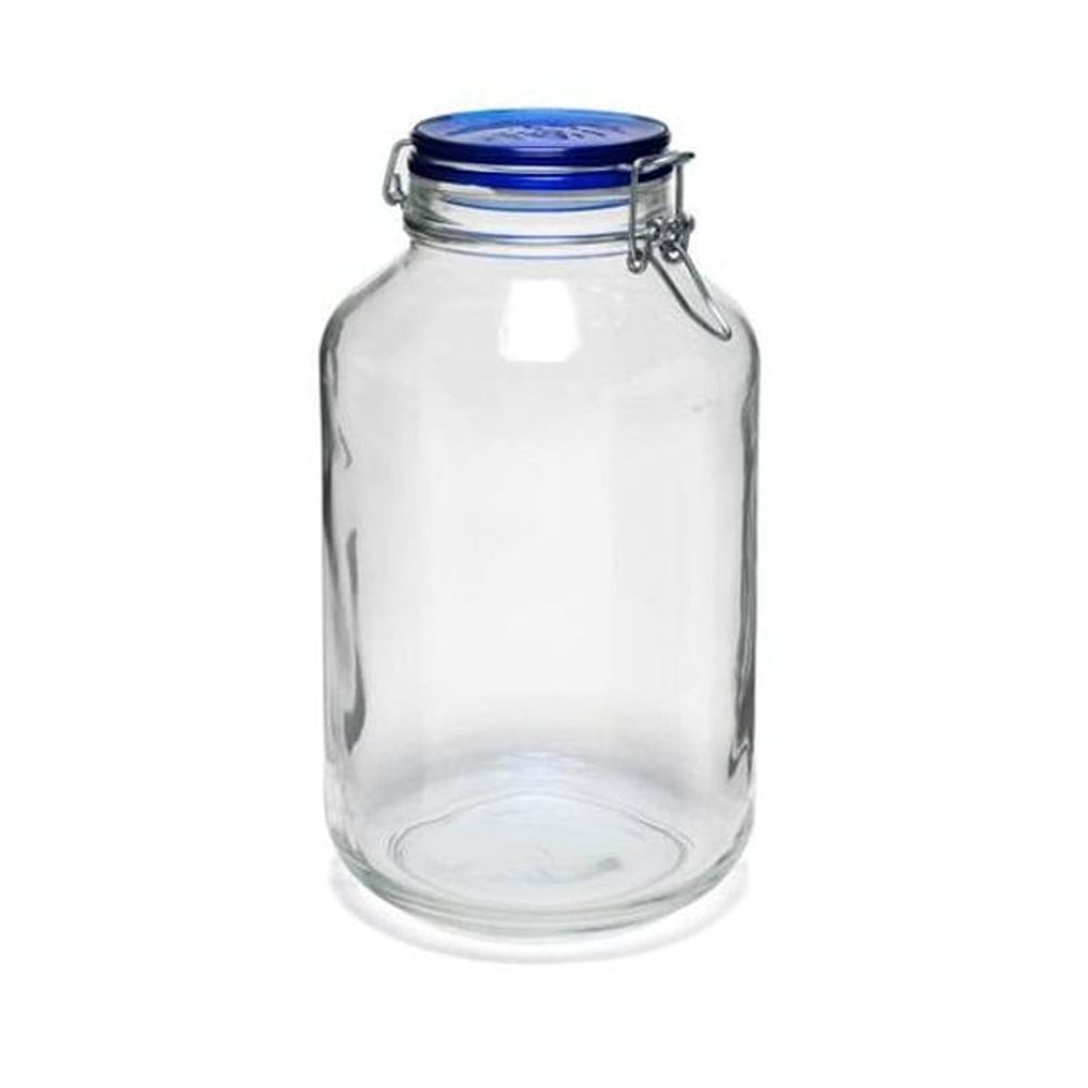 보르미올리 유리병 보관병 저장병 과일청 밀폐용기 블루 4000ml - 상품 이미지