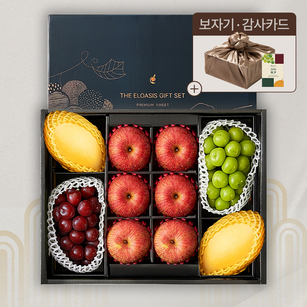 프리미엄 네이비 에디션, 사과&배&포도2종 추석 선물세트 4.6kg내외(특품/10입)