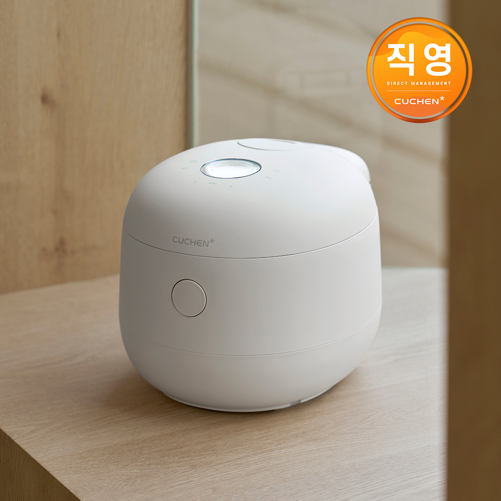 [론칭 EVENT 포토리뷰 5000P 적립] 쿠첸 더 동글 6인용 미니밥솥 CRM-H0640FPW - 상품 이미지