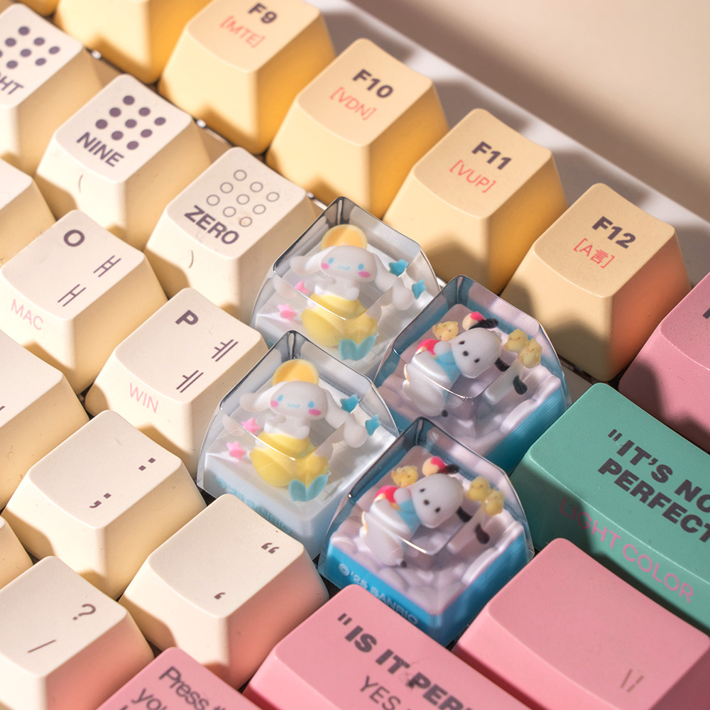 산리오 캐릭터즈 레진 포인트 키캡 헬로키티 키보드 커스텀 꾸미기 - 상세 이미지 5