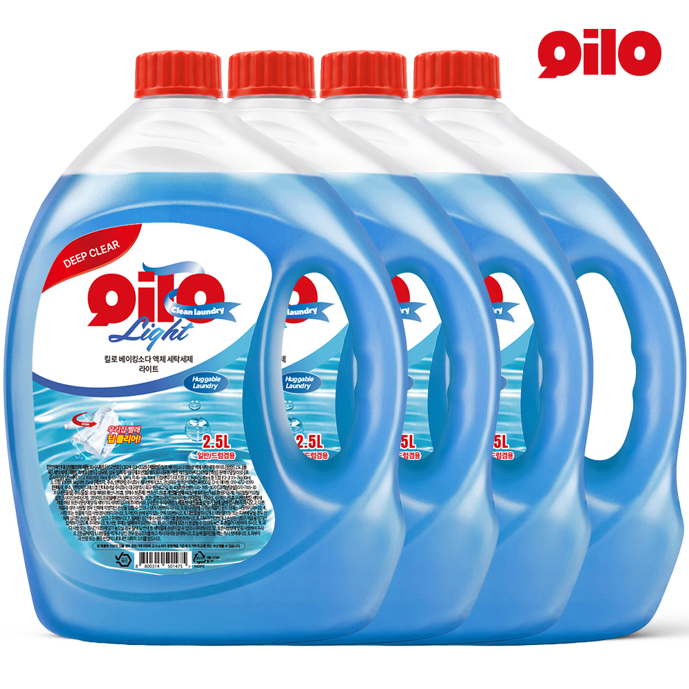 3+1 킬로 베이킹소다 액체 세탁세제 라이트 2.5L 대용량 일반 드럼 겸용 액상 실내건조 - 상세 이미지 4