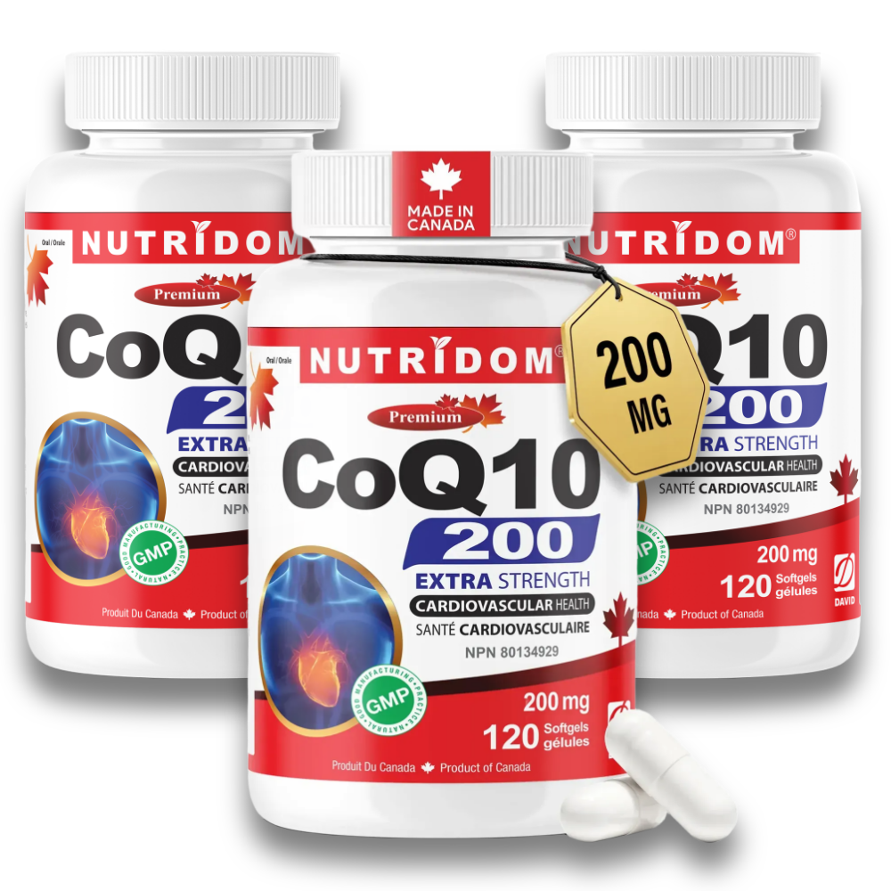 (3팩세트) 뉴트리돔 코엔자임 COQ10 코큐텐 2배 고함량 200mg 120젤 - 상품 이미지