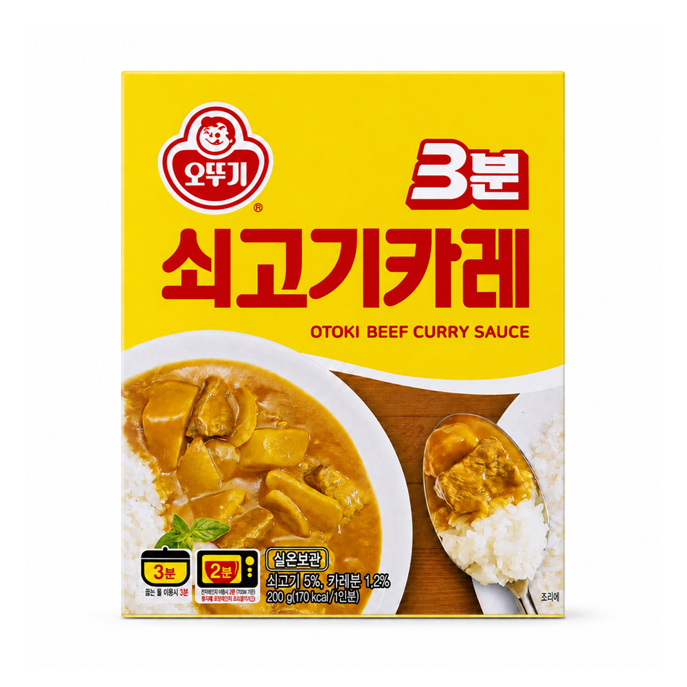 오뚜기 3분 쇠고기 카레 즉석 요리 200g - 상품 이미지