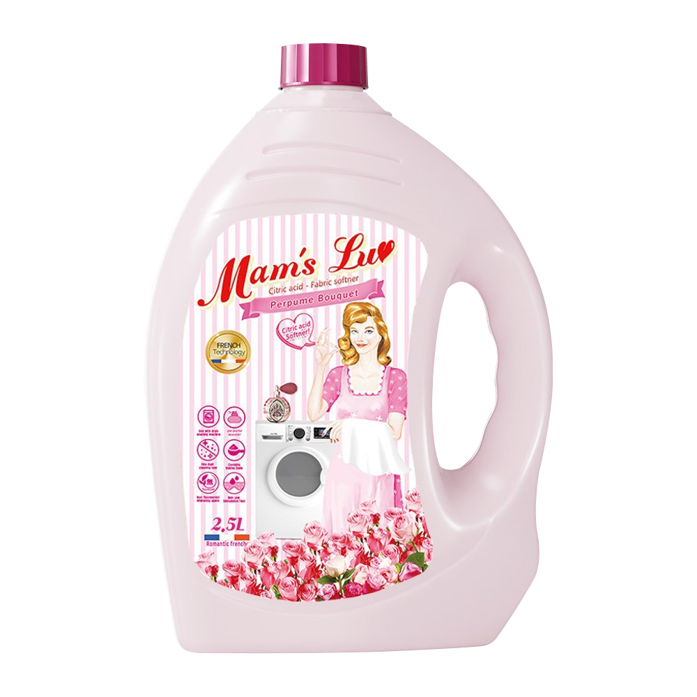 맘스럽 섬유유연제 대용량 섬유린스 퍼퓸부케 에이프릴 핑크로즈, 2.5L, 1개 - 상품 이미지