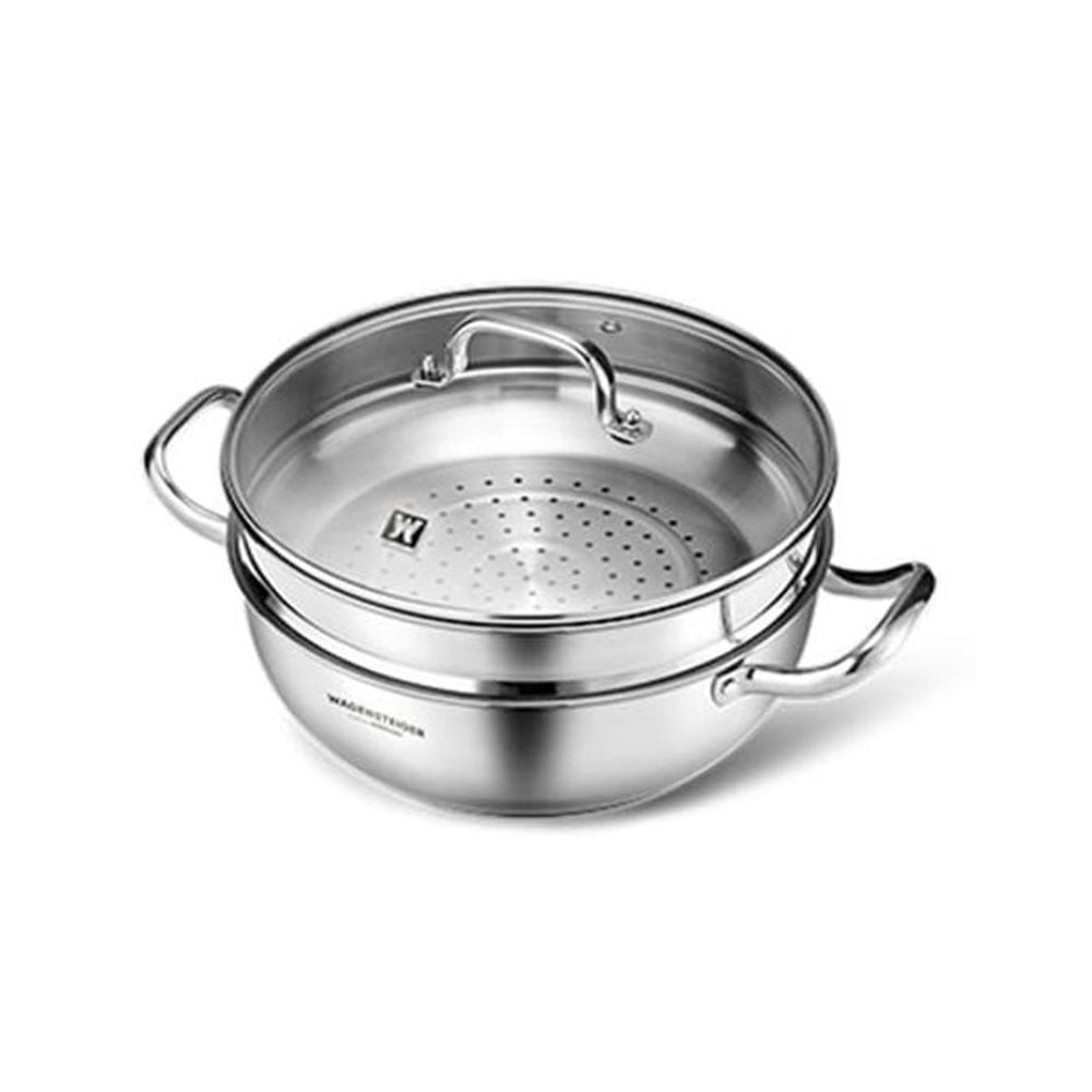 바겐슈타이거 찜냄비 멀티 2단 찜기 스팀팟 인덕션 냄비 28cm - 상품 이미지