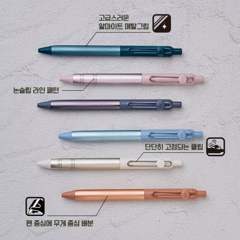 수성 볼펜 유니볼 젠토 플로우 스탠다드 라인 그립 - 상세 이미지 5