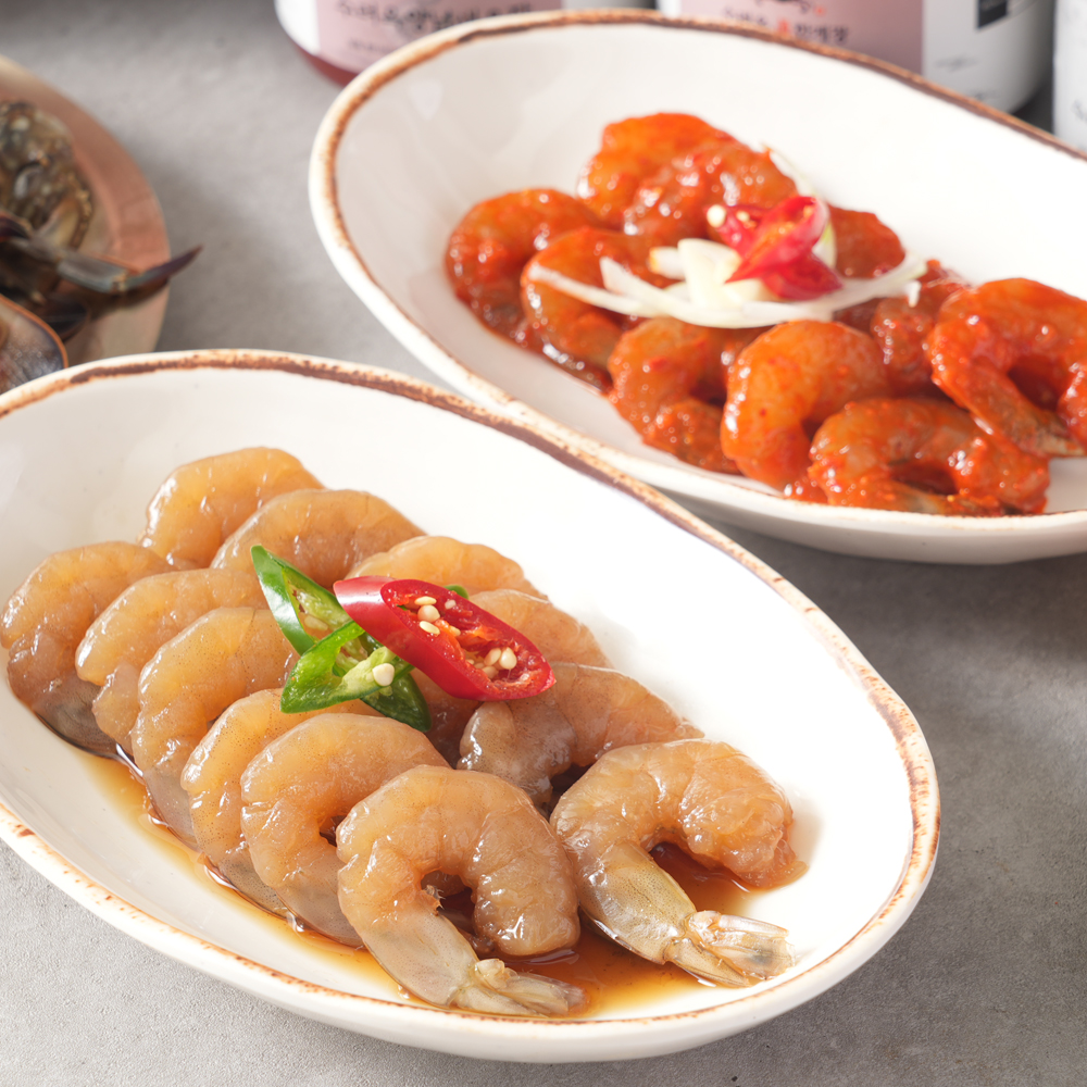 수려옥 깐새우장 간장 양념 실비 매운 대하장 350g - 상세 이미지 2