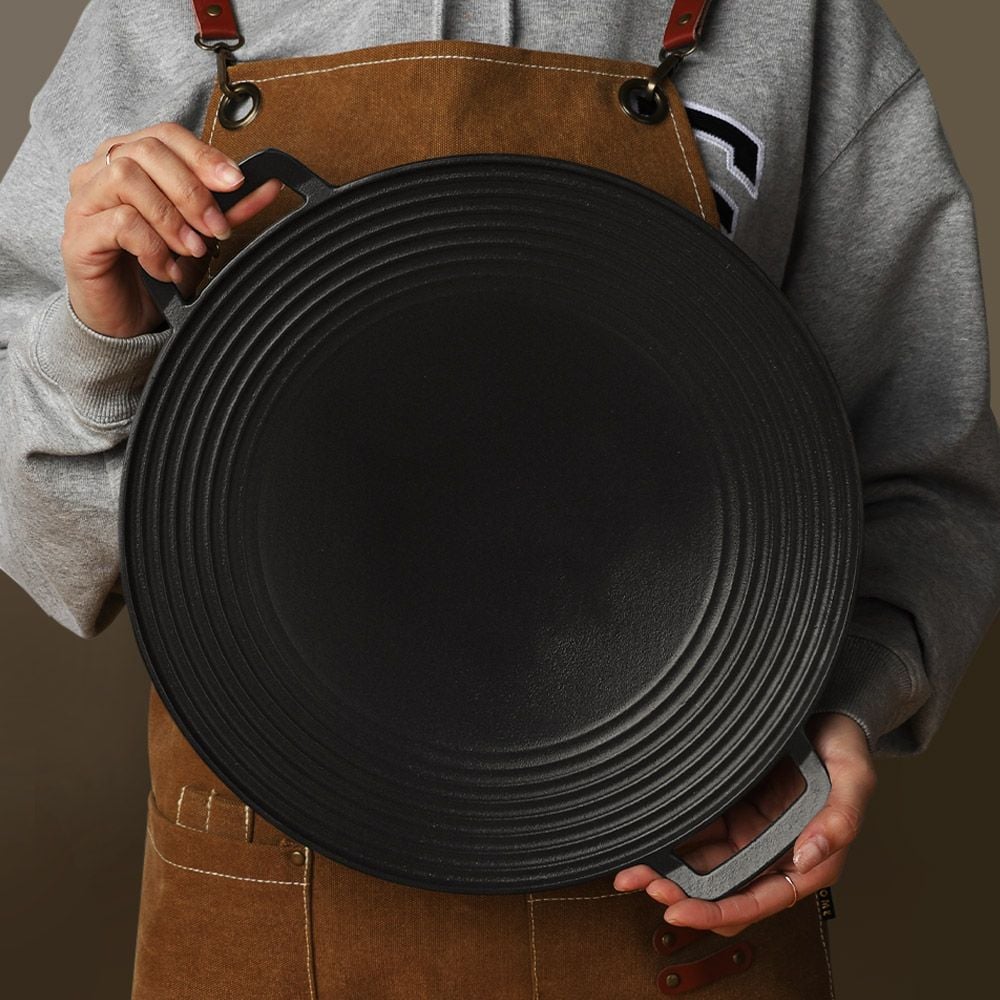코팅 고기불판 그리들 가방세트 원형 그릴팬 35cm - 상품 이미지