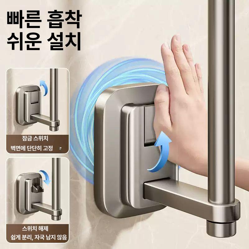 벽부착 다용도 홀더 접착식 튜브 걸이 수납 거치대 흡착컵 2개 - 상세 이미지 3
