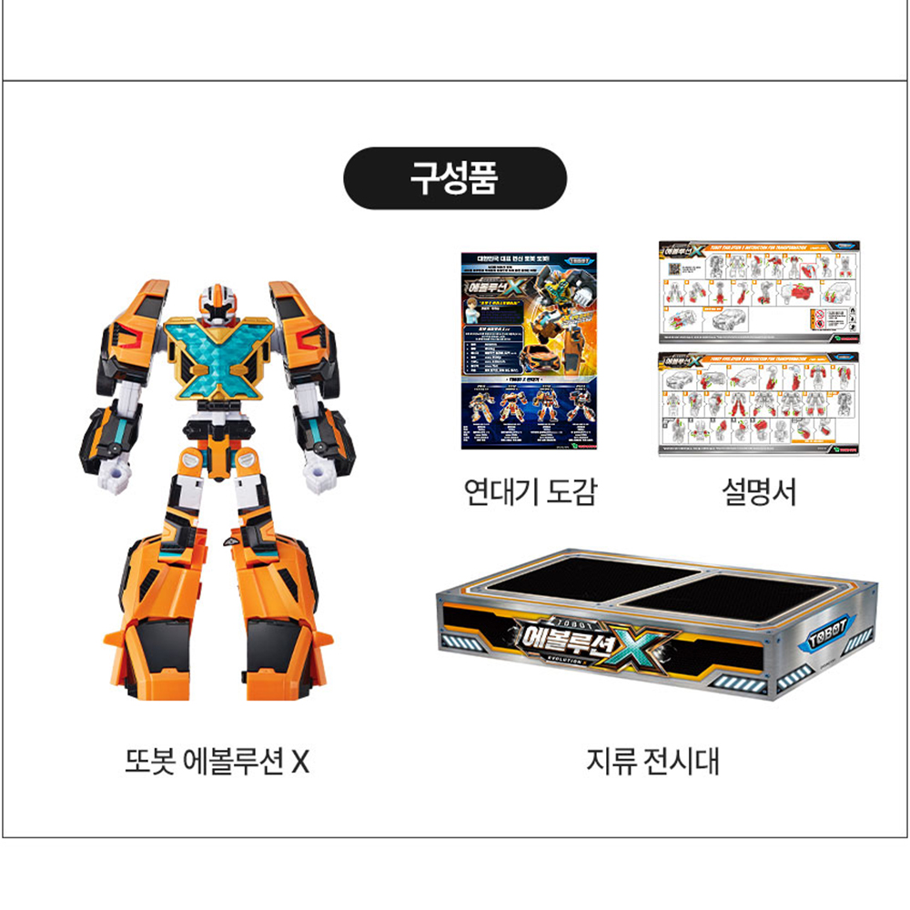 또봇 에볼루션X 자동차 변신 코어로이드 로봇 장난감 선물 스티커 세트 - 상세 이미지 2