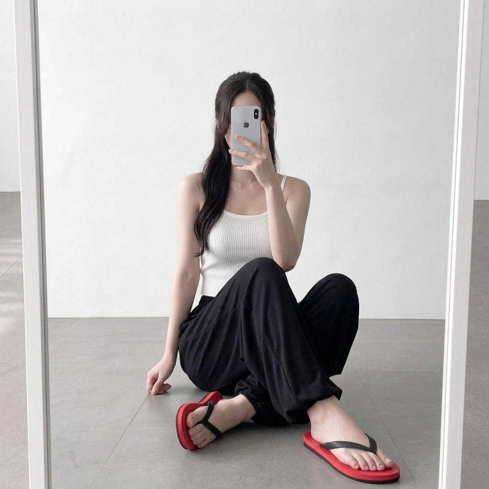 하렘팬츠 알라딘팬츠 항아리바지 고무줄바지 - 상세 이미지 5
