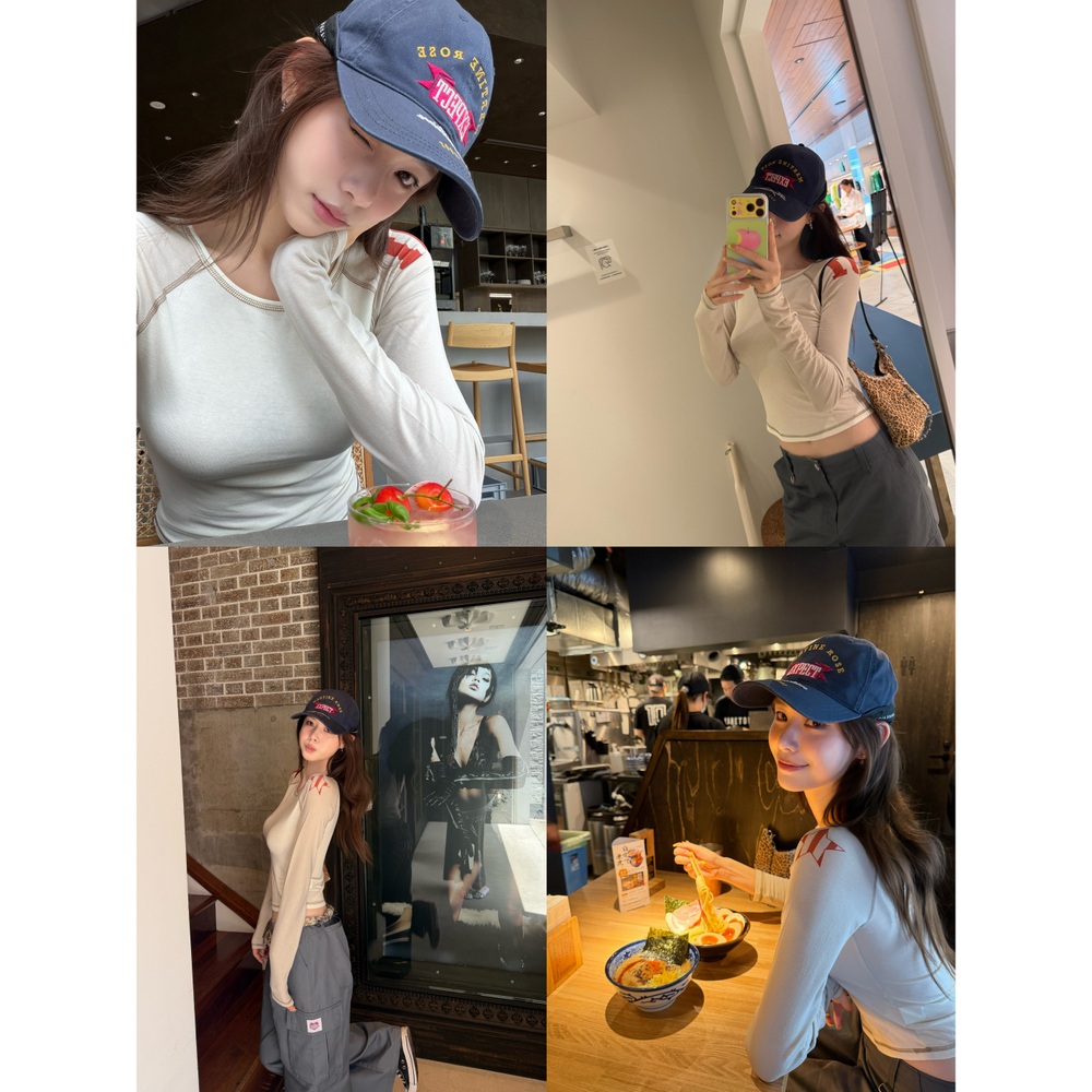 빈티지 셔링 V넥 긴팔 티셔츠 2style - 상세 이미지 2