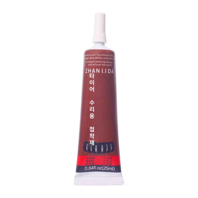 타이어 접착제 바퀴 수리 본드 빵꾸 복구 자전거 복원 자동차 타이어 수리용 접착제 - 25ml + 도구 - 상세 이미지 3