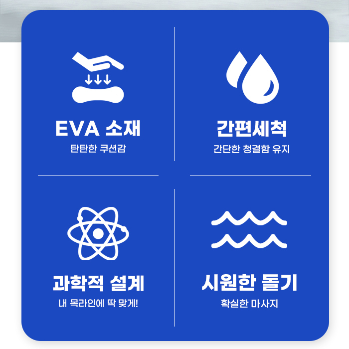 EVA 거북목 교정기 경추 목 견인기 목디스크 운동 스트레칭 자세 일자목 안마 넥가드 기구 이미지 6