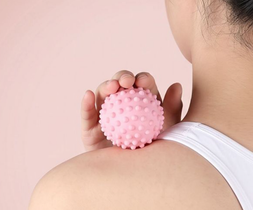 5cm 목 어깨 발바닥 마사지볼 족저근막염 발 지압 공 롤링 돌기 도구 런닝 이미지 6