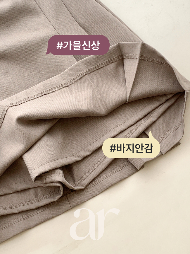 (국내제작) 사이드 플리츠 바지 안감 A라인 미니 스커트 sk7896 이미지 8