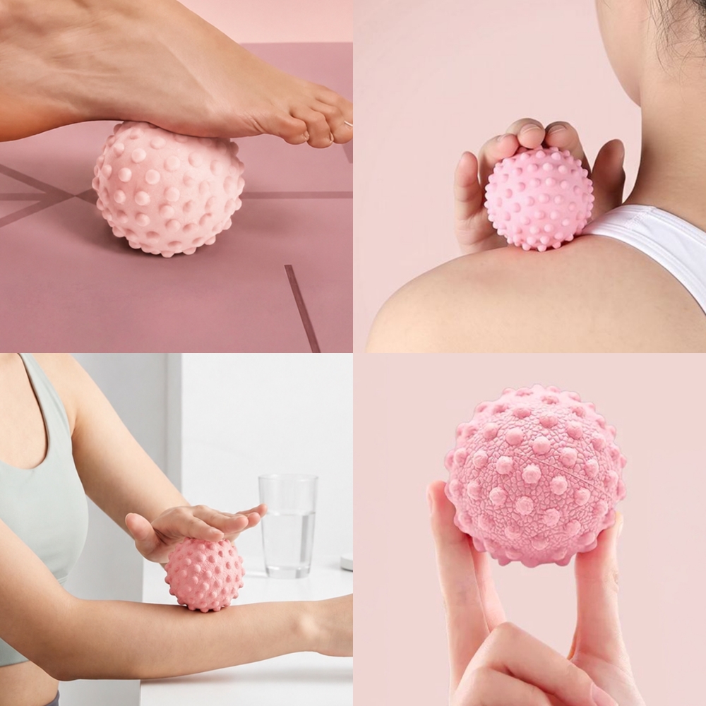 5cm 목 어깨 발바닥 마사지볼 족저근막염 발 지압 공 롤링 돌기 도구 런닝 - 상품 이미지