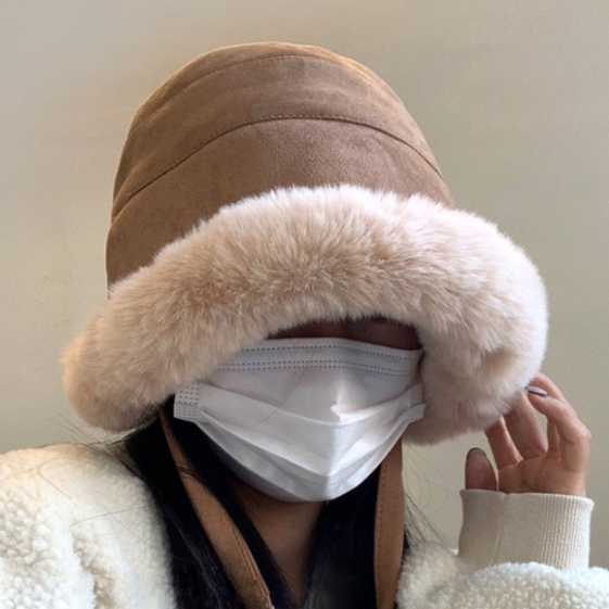 모자 벙거지 여자 가을 여성 여름 버킷햇 예쁜 겨울 캐쥬얼 여행 패션 양털 털 방한 패션 - 메인 이미지
