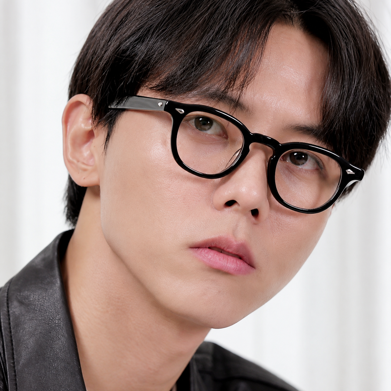 래쉬 안경 클리프트 (+클립선글라스증정) 남자 뿔테 아넬형 안경테 데일리 44 46 48 50사이즈 F 상품 이미지
