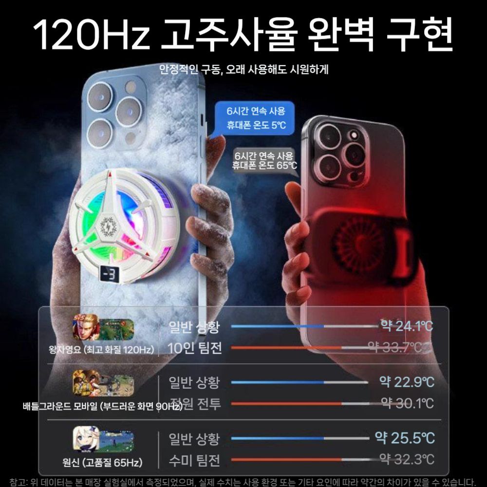 아이패드 스마트폰 갤럭시탭 Y700 자석 반도체 냉각 태블릿 쿨러 마그네틱 백 클립 - 상세 이미지 3