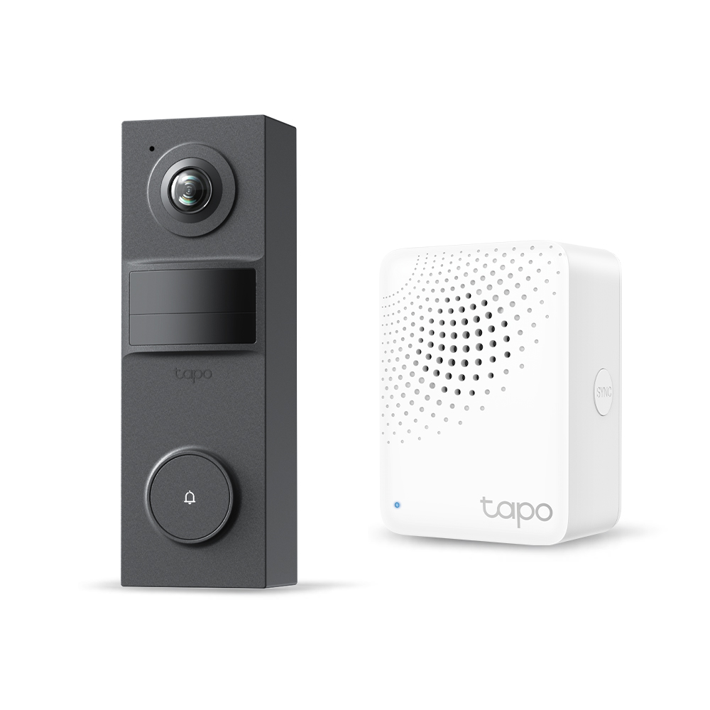 티피링크 도어벨 + 차임벨 허브 Set Tapo D205 + Tapo H100 현관문 도어벨 차임벨 - 상품 이미지