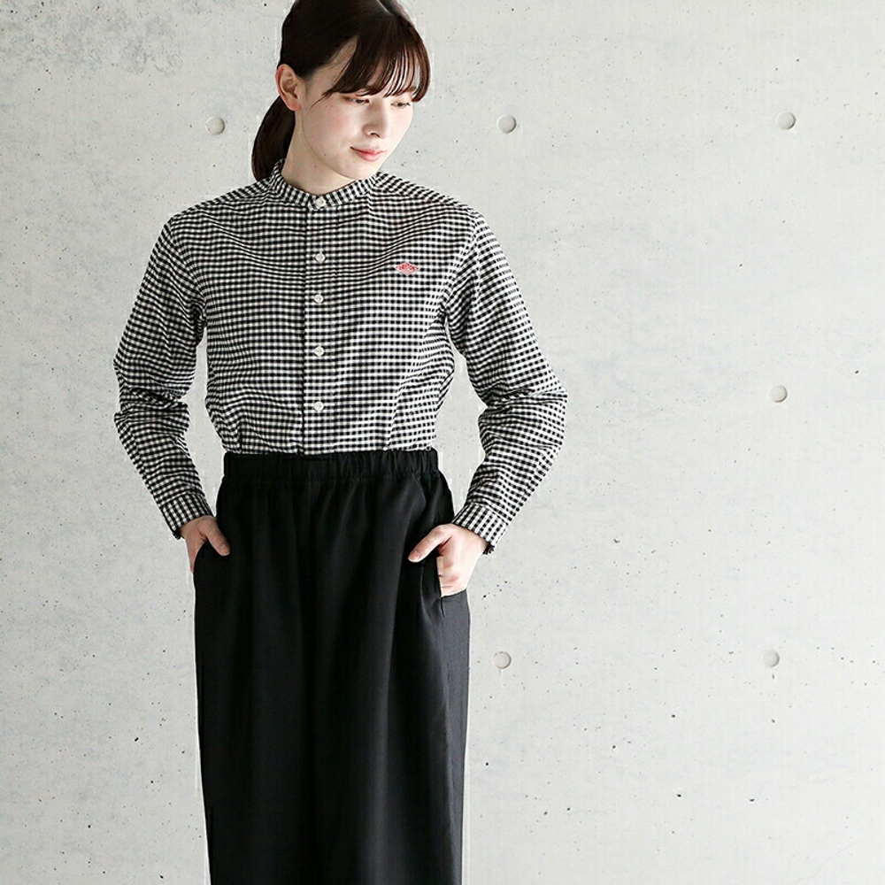단톤 옥스포드 여성 긴팔 셔츠 26FW 블라우스 체크 스트라이프 DT-B0279OXP - 상세 이미지 2