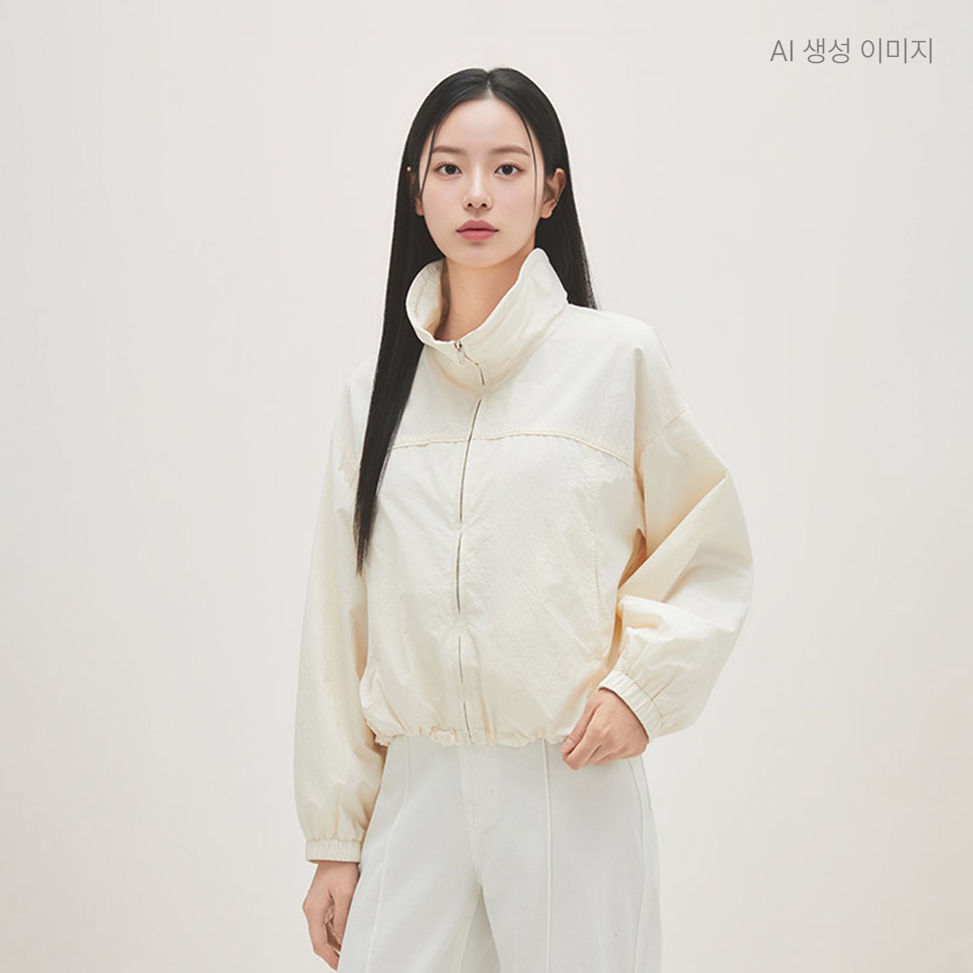 로엠 하이넥 블루종 점퍼 RMJPG23RT1 상품 이미지