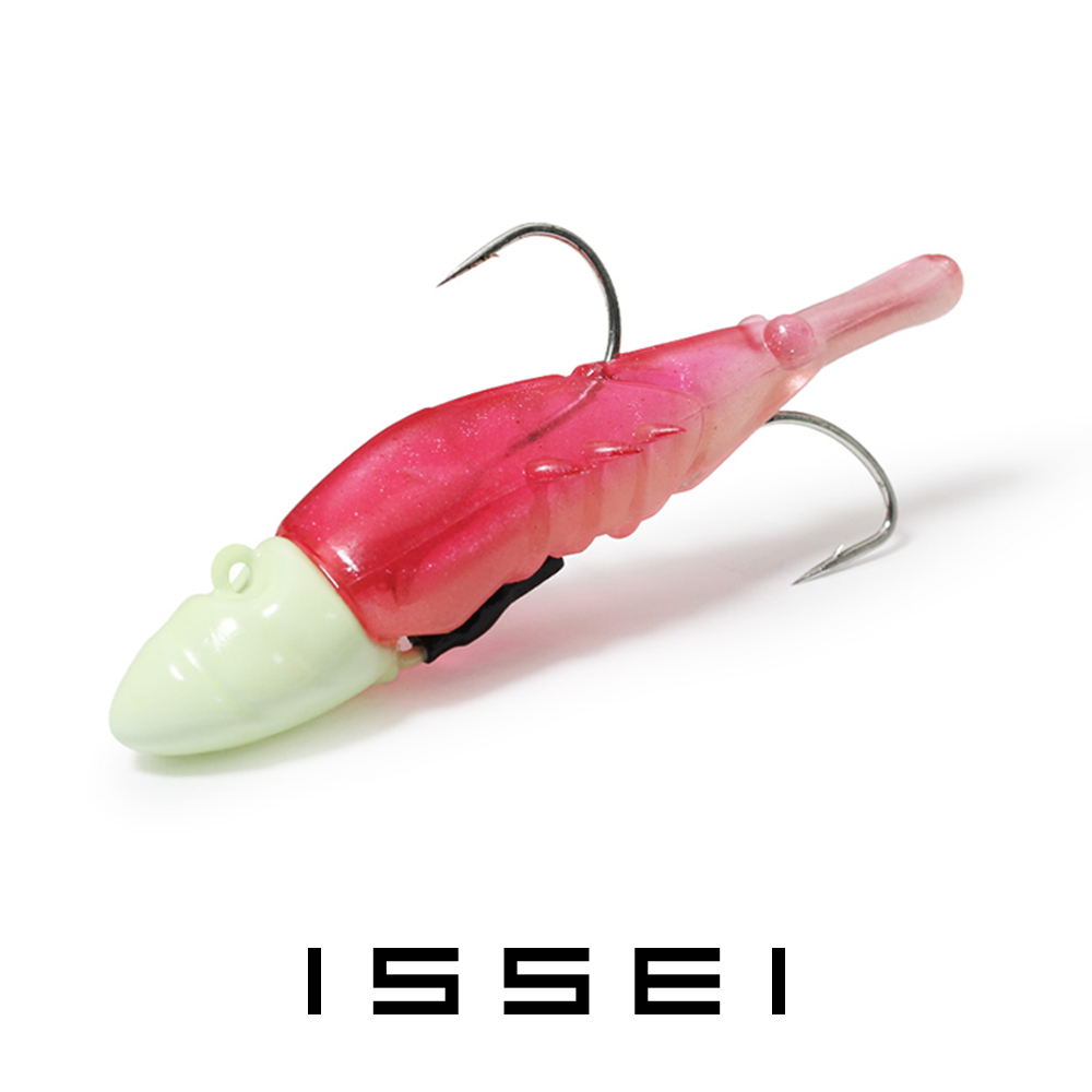 ISSEI 잇세이 데카 하나에비 갈치(태도어) 지그헤드 웜 셋트락피쉬 광어 농어 - 상품 이미지