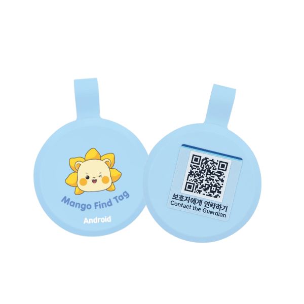 망고라이언 파인드태그 + QR 44개 아이폰 안드로이드 모두 가능 위치스티커 미아방지 분실물찾기