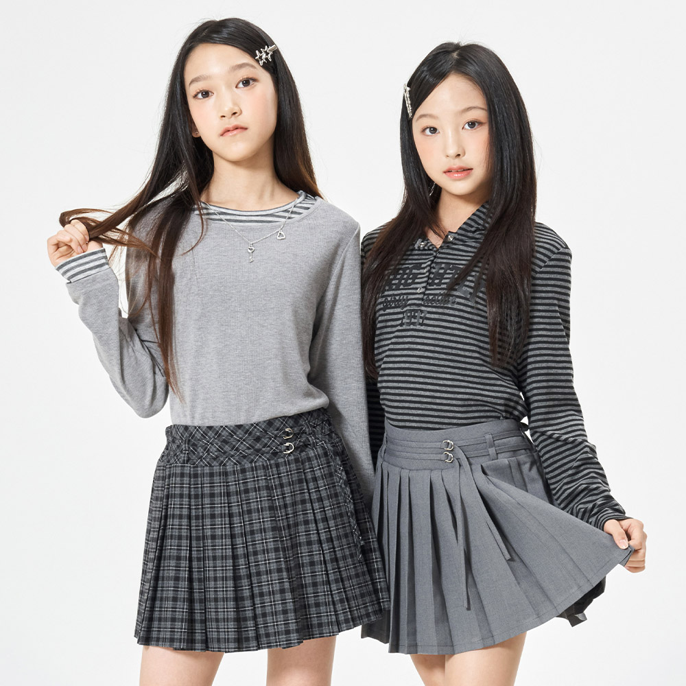더데이걸 걸리쉬 더블 스트링 주름치마 TGWH26801 - 상세 이미지 2